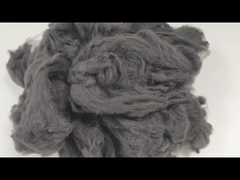 Hollow Staple Polyester Fibre 6.67D Black Man Made Staple Fibres For Mattress