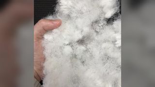 60D×76MM High Tenacity Hollow Staple Fiber, Stiff Coarse Fiber for Polishing & Scrubbing