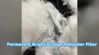 Bright Orange Polyester Tow 2D Permanent Color Fiber