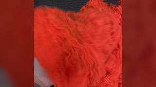 Vivid Orange Polyester Tow 2D, Dope Dyed Colorfast Fiber for Safety Workwear & Textile Production