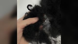 Black Recycled Flame Retardant Polyester Fiber 12D×64mm