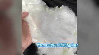 High Luster 1.2D 38MM Acrylic Staple Fiber, Warm Lightfast Fiber for Knitting Yarn & Garment Making