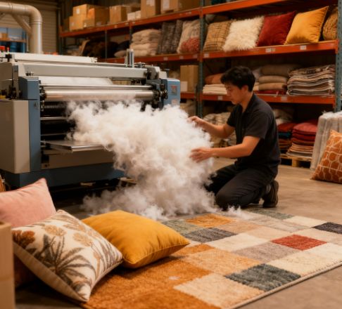 Latest company news about Recycled polyester staple fiber: a new choice for making home textiles and clothing more environmentally friendly