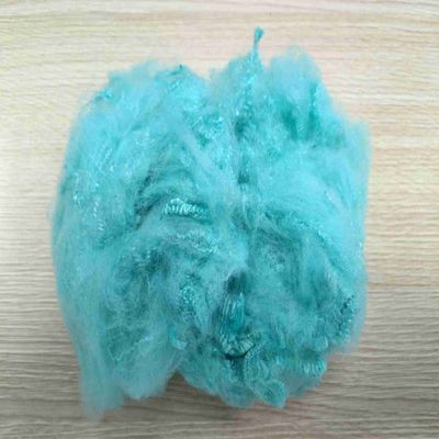 Buy Non Fluorescent Flame Retardant Polyester Fiber Lightweight A Grade 2.5D Fiber online manufacture