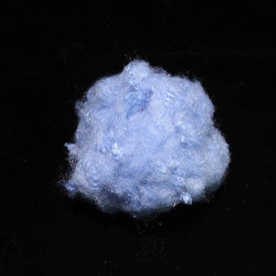 Buy A Grade Regenerated Synthetic Polyester Fiber 51mm Sky Blue PSF For Plush Toy online manufacture