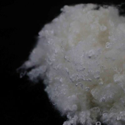 Buy Non Fluorescent Nontoxic Polyester Staple Fibre 3D×25mm Pure White Psf For Filling online manufacture