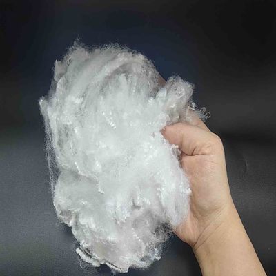 Buy White Nontoxic Polyester Staple Fibers 51mm Solid Low Melting Short Fiber online manufacture