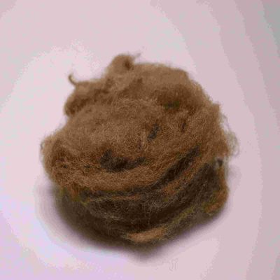 Buy Eco-Friendly 4080 Polyester Staple Fibres Brown Comfortable Polyester Short Fiber online manufacture