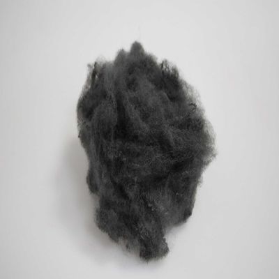 Buy Environment-Friendly Nontoxic Staple Polyester Fibre 65mm Gray Black PSF online manufacture