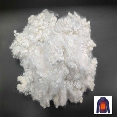 Buy Far Infrared Polyester Man Made Fibre 3D White PSF With Customized Crimp online manufacture