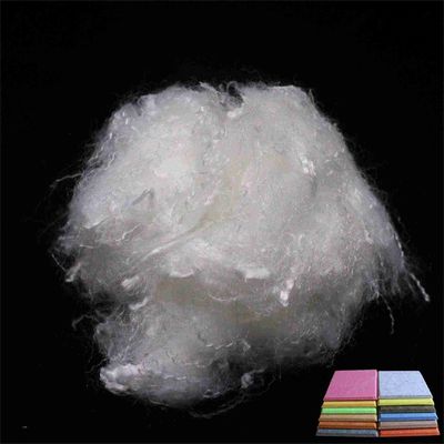 Buy Artificial Low Melt Point Polyester Natural Fibre 110℃ White For Sound Insulation Board online manufacture