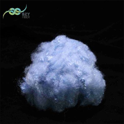 Buy Artificial Recycled PET Polyester Synthetic Fiber PSF 9D Blue For Pillow online manufacture
