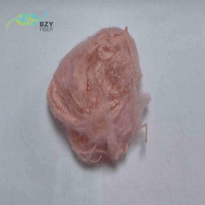 Buy Pink A Grade Staple Fiber Polyester Non Siliconized Polyester Fiber Fill online manufacture