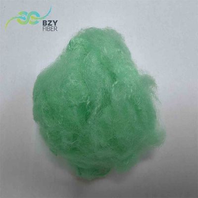 Buy Lightweight Green Dope Dyed Colored Polyester Fiber Nontoxic Fill For Padding online manufacture