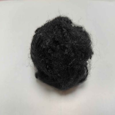 Buy Black Flame Retardant Fiber 51mm PSF A Grade Polyester Staple Fiber online manufacture