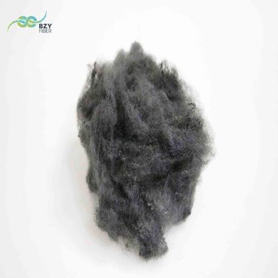 Buy Silicone Free 100 Polyester Fibre Hollow Fiber 6 Denier PSF Gray Black online manufacture
