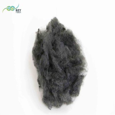 Buy 6D Hollow Recycled Polyester Staple Fiber Non Siliconized Gray Black PSF online manufacture