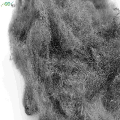 Buy Microfiber A Grade 65mm Hollow Polyester Fiber Gray Black Filling Material PSF online manufacture
