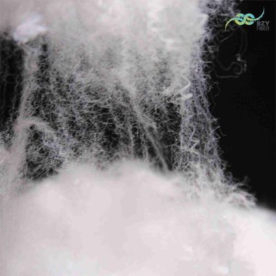 Buy Flame Retardant Regenerated Polyester Fiber 64mm A1 White Fabric Filling online manufacture