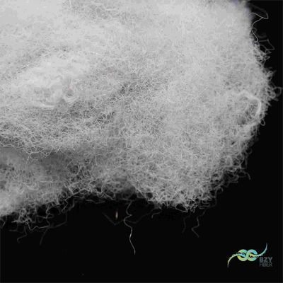 Buy Hollow 70D Recycled Polyester Staple Fibre Artificial 72mm Filling Material online manufacture