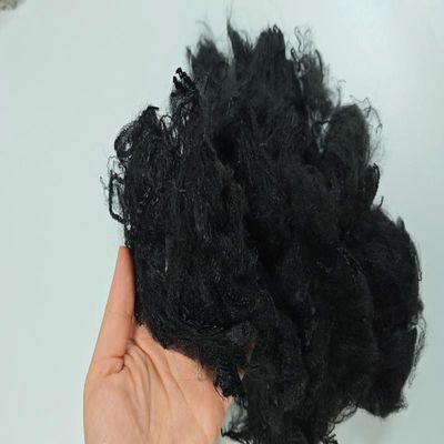 Buy Recycled Black PP Fiber 3D*76mm Polypropylene Staple Fiber For Non-Woven online manufacture