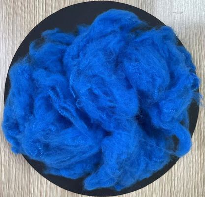 Good price Recycled Polyester Staple Fiber 4.5D 51mm Peacock Blue online