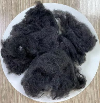 Good price Recycled Polyester Staple Fiber 6D 65mm Dark Grey online