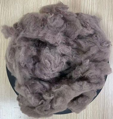Good price Semi-dull Luster Recycled Polyester Staple Fiber 5D 32mm Camel online