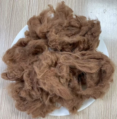 Good price non siliconized Dope Dyed Polyester Fiber 1.5D 38mm Camel online
