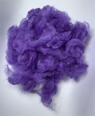 Good price Recycled Polyester Staple Fiber 2.5D 51mm Deep Purple with 0.2% Oil Content and 0.7-15dtex Fiber Fineness online