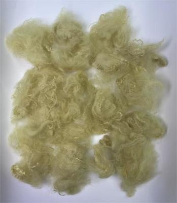 Good price Recycled Polyester Staple Fiber with 38-64mm Fiber Cut Length 0.4% Moisture Regain in Light Camel Color online