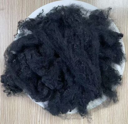 Good price Virgin Polyester Staple Fiber 3D 102mm Black for worsted spinning online
