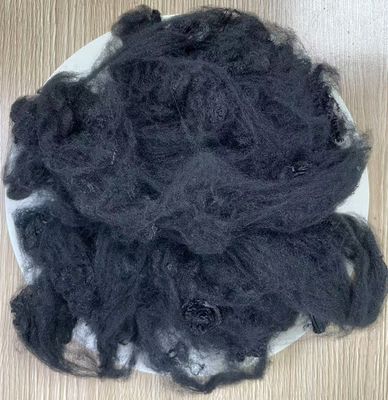 Good price Virgin Polyester Staple Fiber 3D 65mm Black  Oil Content 0.15-0.3% online