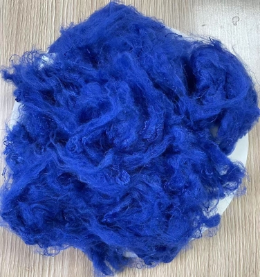 Good price Recycled Polyester Staple Fiber 1.5D 38mm Sapphire Blue A Grade online