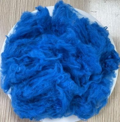 Good price Recycled Polyester Staple Fiber 1.5D 38mm Peacock Blue online