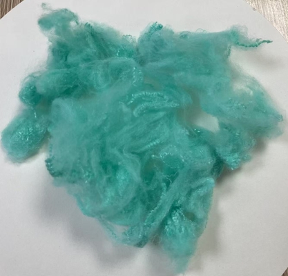 Good price OEKO-TEX Certified Recycled Polyester Fiber 2.5D 51mm Aqua online