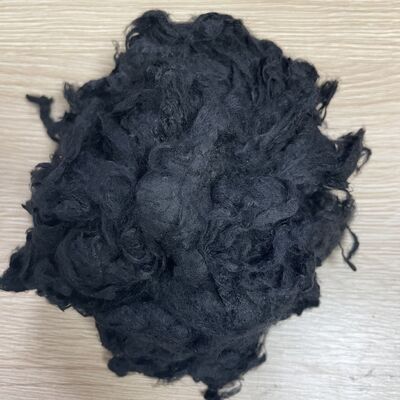 Quality Premium 1.56D×38mm Black Viscose Staple Fiber with Ultra Soft Texture and High Color Fastness for Home Textiles factory
