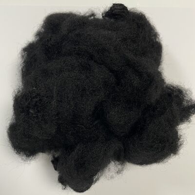 Good price 12D×64mm Black Recycled Fire Resistant Fiber  High Safety home textiles, automotive interiors High quality raw materials online