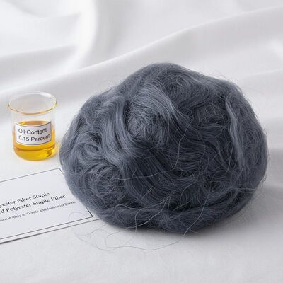 Good price 0.15% Oil Content Polyester Staple Fiber with SD Luster and Silicone Coated for Textile Applications online