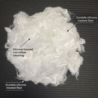 Good price Micro fiber  (treated with silicone oil)，0.5D×32MM Silicone Treated Microfiber, Ultra Fine Super Soft Staple Fiber for Cleaning Cloth online