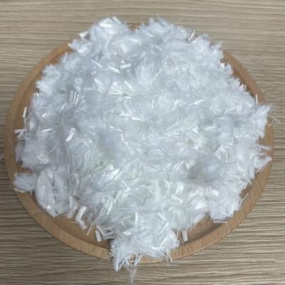 For Asphalt & Construction  Filtration Road Construction  High Strength Reinforcement 4D*6MM Fiber Polyester Chopped Staple Fiber
